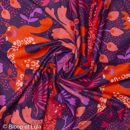 Tissu coton Fauves