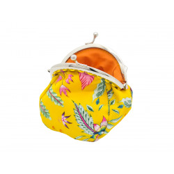 Petit porte-monnaie bourse rétro Pondichery Jaune - Bibop et Lula