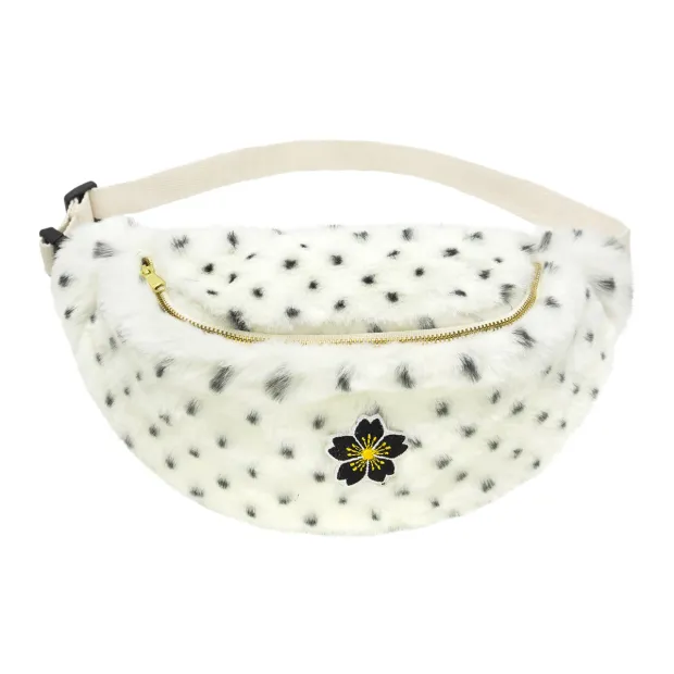 Sac Banane Enfant fausse fourrure Pois
