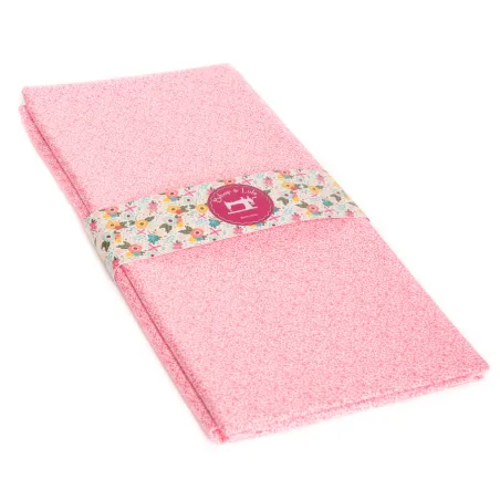 Coupon tissu mini leaves rose