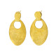 Boucles d'oreilles clous laiton ovale - Bibop et Lula