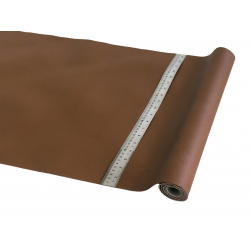 Tissu Simili cuir marron glacé Terra - Bibop et Lula