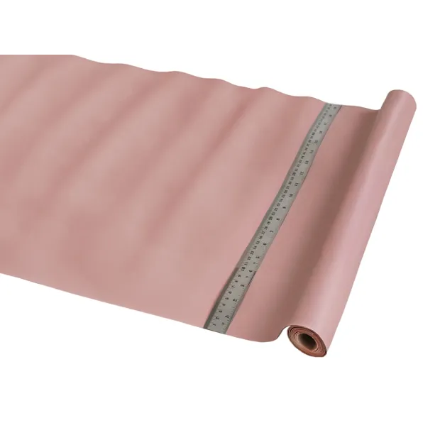 Tissu Simili cuir rose poudré