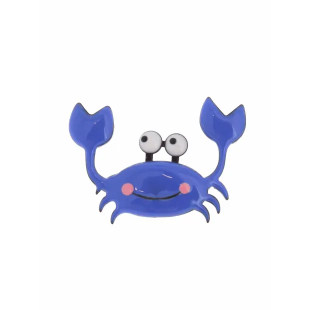 Broche Crabe bleu