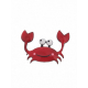 Broche Crabe rouge - Bibop et Lula