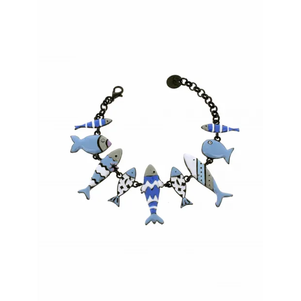 Bracelet petites Sardines bleus