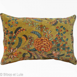 Housse de coussin velours grand rectangle Camel - Bibop et Lula