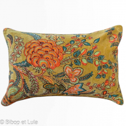 Housse de coussin velours petit rectangle Camel - Bibop et Lula