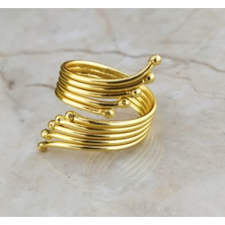 Bague laiton Croisée - Bibop et Lula