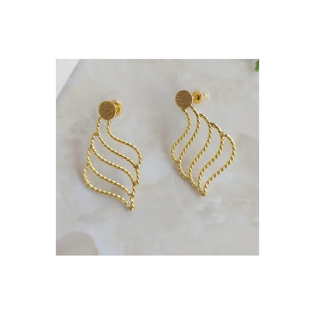 Boucles d'oreilles Ondulation
