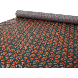 Tissu Enduit Motif Fleuri - Bibop et Lula