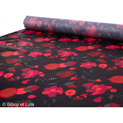 Tissu Enduit Grenade - Bibop et Lula