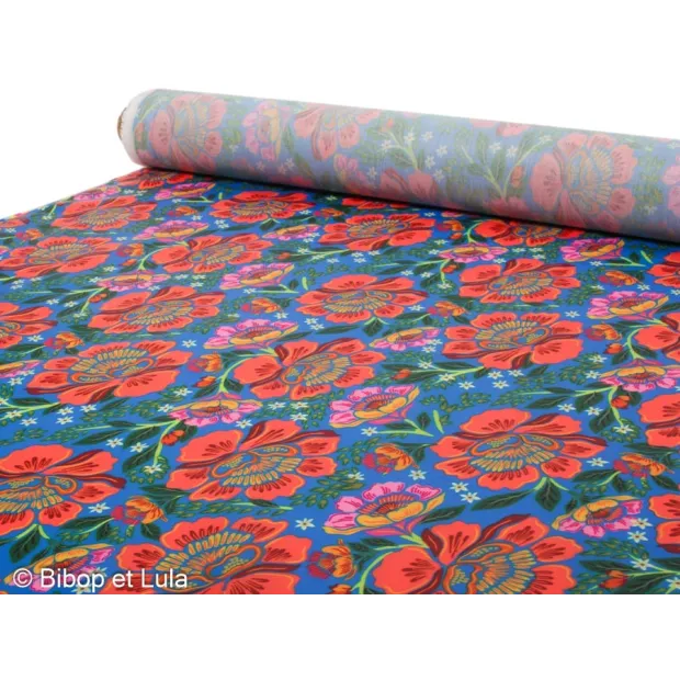 Tissu Enduit Blue Garden