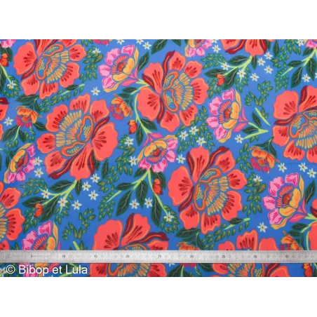 Tissu Enduit Blue Garden