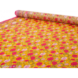 Tissu Enduit Sunny Roses - Bibop et Lula