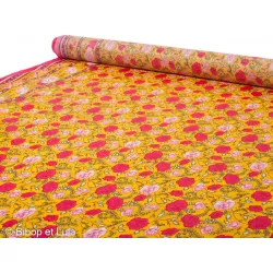 Tissu Enduit Sunny Roses - Bibop et Lula