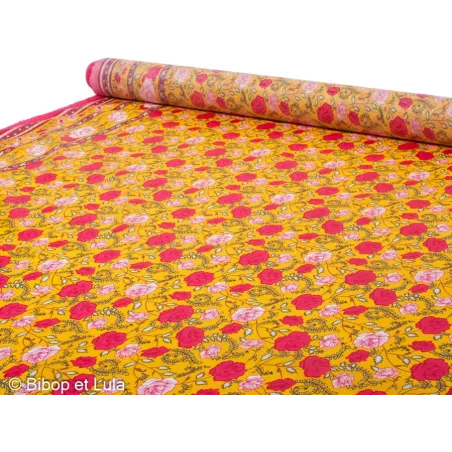 Tissu Enduit Sunny Roses
