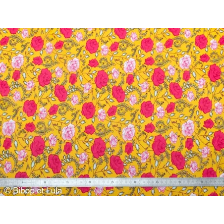 Tissu Enduit Sunny Roses