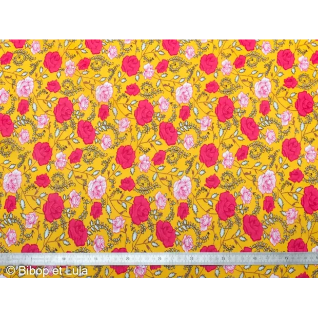 Tissu Enduit Sunny Roses