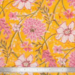 Tissu block print indien Joosri - Bibop et Lula