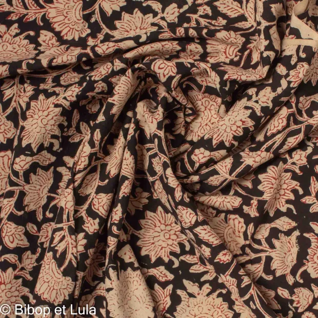 Tissu block print indien Coringa