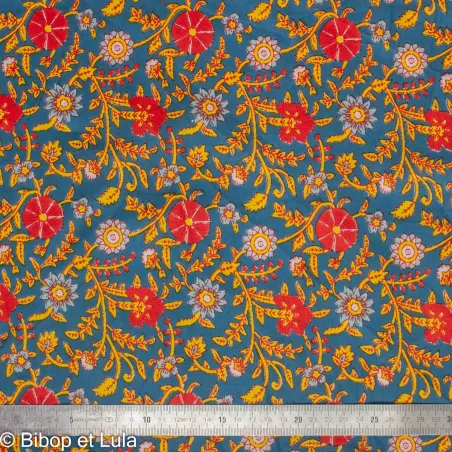 Tissu Block Print Indien Dharmi
