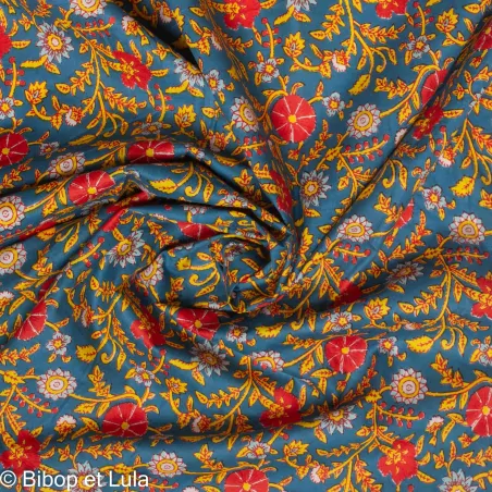Tissu Block Print Indien Dharmi