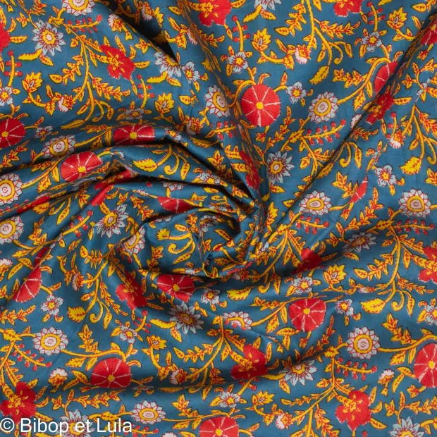 Tissu Block Print Indien Dharmi