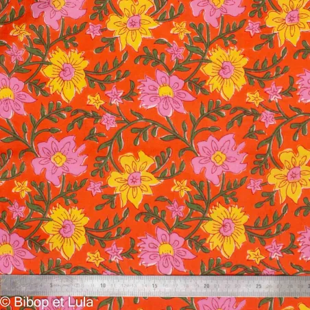 Tissu Block Print Indien Mahaan