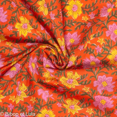 Tissu Block Print Indien Mahaan