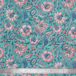 Tissu Block Print Indien Kesilir - Bibop et Lula