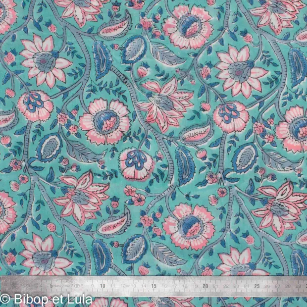 Tissu Block Print Indien Kesilir