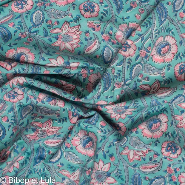 Tissu Block Print Indien Kesilir