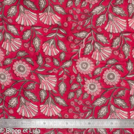 Tissu Block Print Indien Dinni