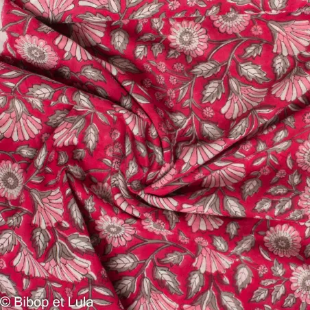 Tissu Block Print Indien Dinni