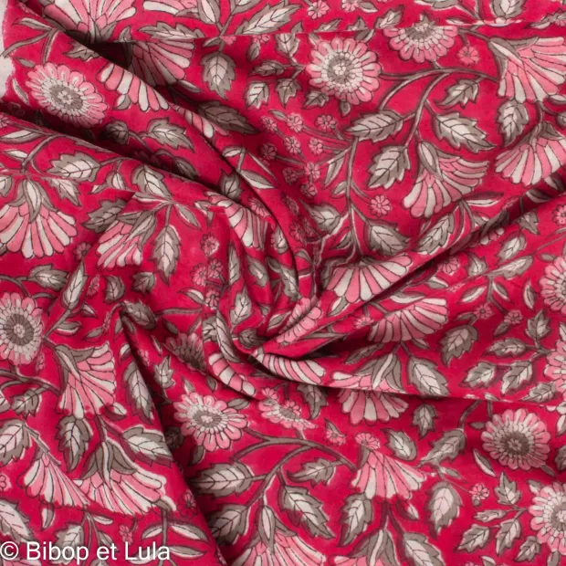 Tissu Block Print Indien Dinni