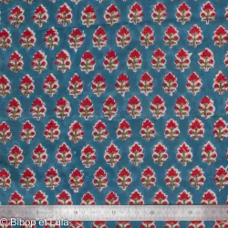 Tissu Block Print Indien Gunjalli - Bibop et Lula