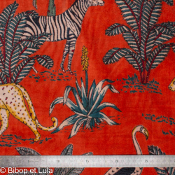 Velours souple Zebra - Bibop et Lula