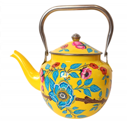 Théière inox peinte à la main Silchar - Bibop et Lula