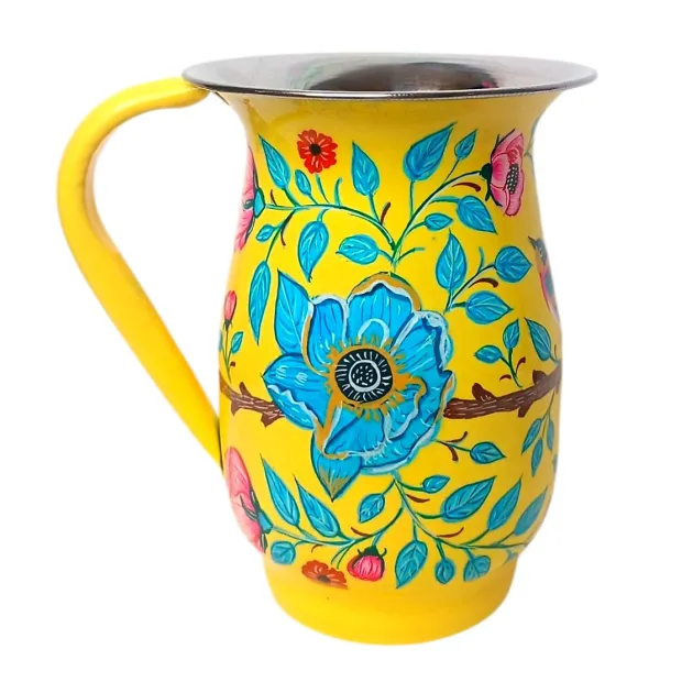 Carafe inox peinte à la main Silchar