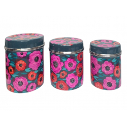 Boite inox peinte à la main Indore - Bibop et Lula