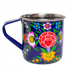Tasse inox peinte à la main Udaipur - Bibop et Lula