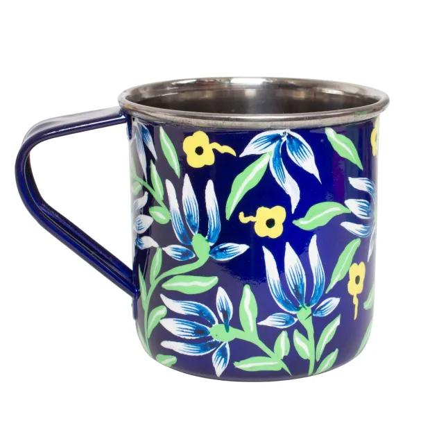 Tasse inox peinte à la main Kochi