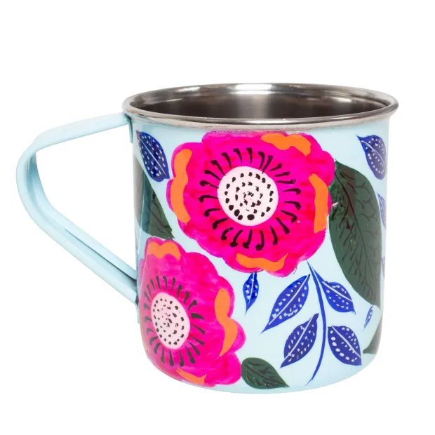 Tasse inox peinte à la main Salem