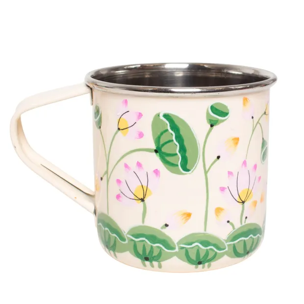 Tasse inox peinte à la main Pune