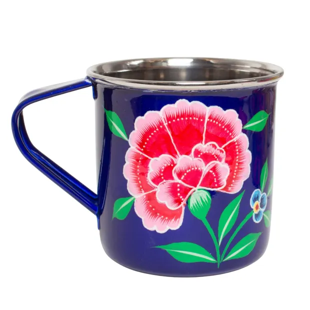 Tasse inox peinte à la main Edira