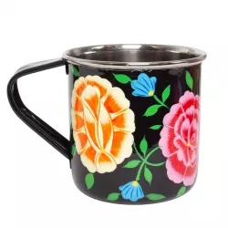Tasse inox peinte à la main Chennai - Bibop et Lula