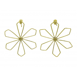 Boucles d'oreilles clous en laiton Marguerite - Bibop et Lula
