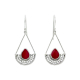 Boucles d'oreilles justice rouge - Bibop et Lula