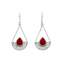 Boucles d'oreilles justice rouge - Bibop et Lula